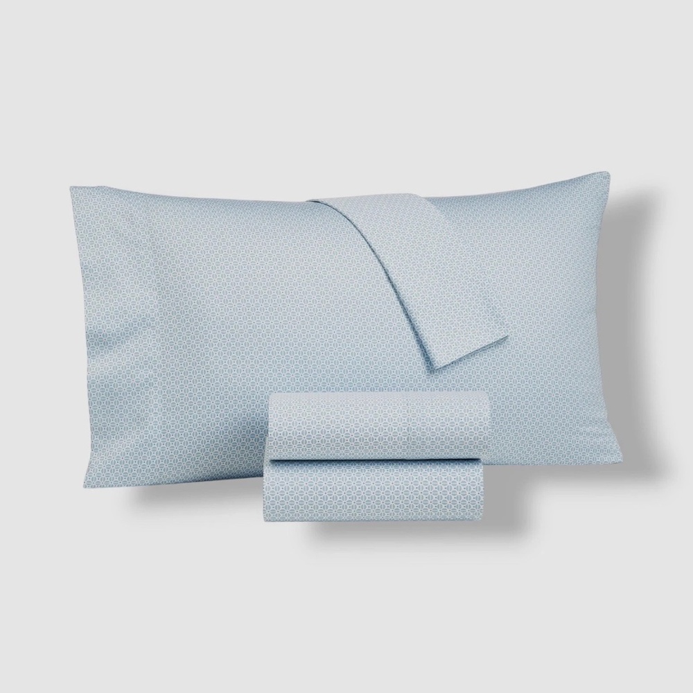 Charter Club 550 Thread Count Printed Cotton Pillowcases Pair, Standard